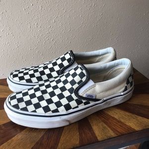 Checkered Vans women’s size 9